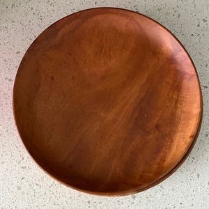 Set of Four Kamani Wood Plates